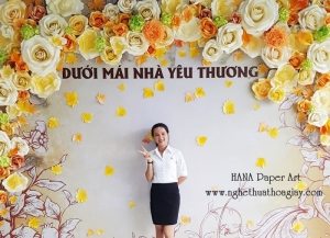 Backdrop hoa giấy 155